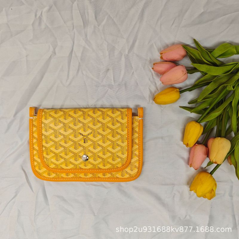 新品Goyard/戈雅信封包Plumet老花Y字满印woc邮差包单肩斜挎女包|undefined