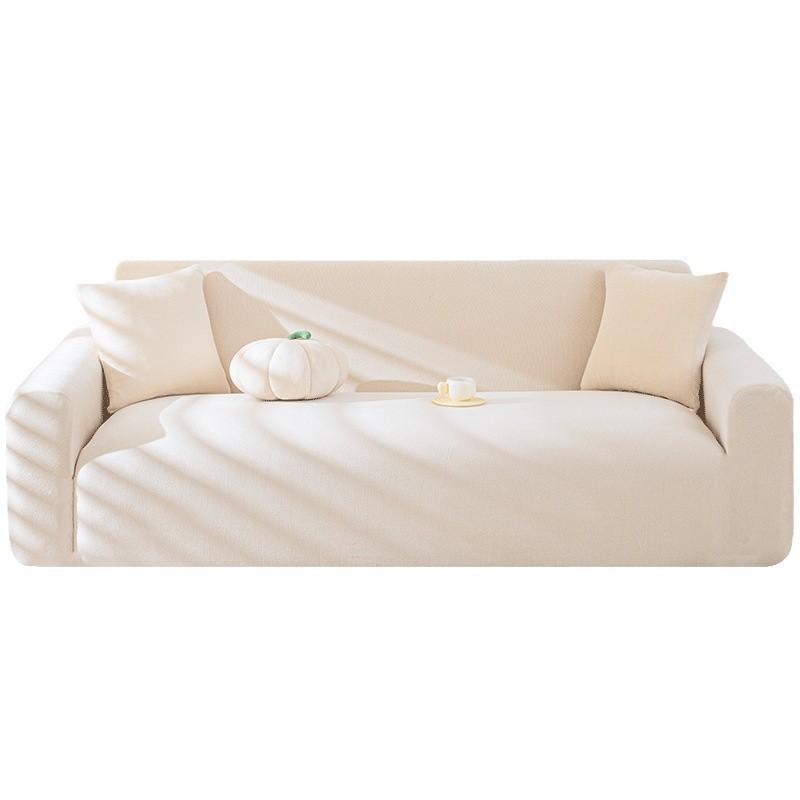 Color sólido Chenille cubierta de sofá otoño invierno engrosado universal todo incluido sofá elástico cubierta cojín de sofá lavable