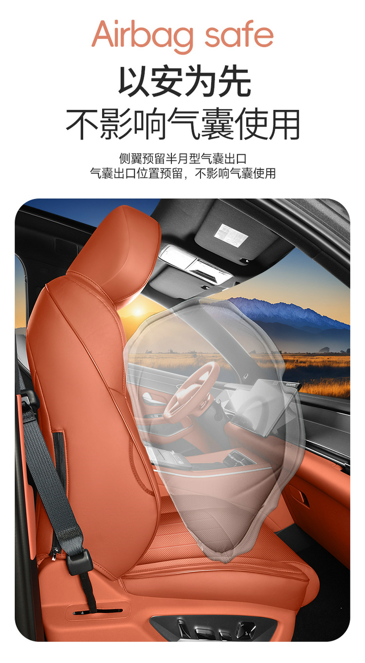 Seat Covers for BYD Tang L 2025 DM/EV Full Surround Breathable