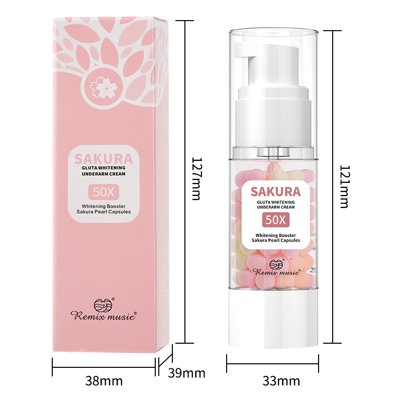 タイTK越境貿易人気商品 脇用スキンケアクリーム 桜の香り 保湿・美白・柔軟・香り付け ボディクリーム 保湿|undefined