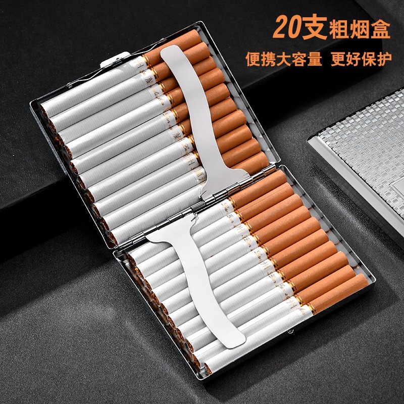 Cigarette Case Handmade Cigarette Coarse Medium Fine Three-use split Cigarette Case Simple 20 Cigarette Case Creative Moisture-proof and Pressure-resistant Cigarette Case Cigarette Case Handmade Cigarette Coarse Medium Fine Three-use split Cigarette Case Simple 20 Cigarette Case Creative Moisture-proof and Pressure-resistant Cigarette Case