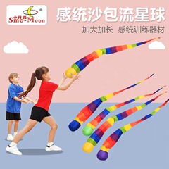 流星幼稚園感統訓練器材彩帯風抵抗軟球体育器材児童キャッチボール玩具
