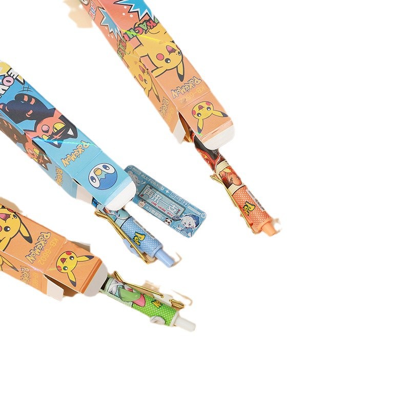 Nuevo bolígrafo de caja ciega de Baoke, bolígrafo de movimiento Pikachu, bolígrafo creativo neutro de animación, bolígrafo sorpresa de secado rápido de estudiantes periféricos