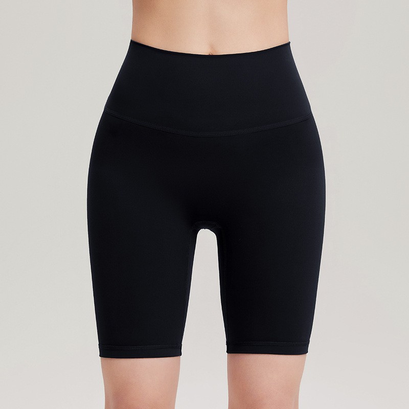 [t-line quarter pants] black