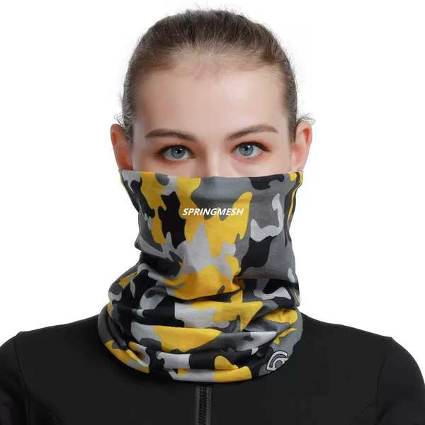 Sun-protective breathable face mask, Iranian camouflage anti-UV face scarf, multifunctional seamless headscarf, versatile hat