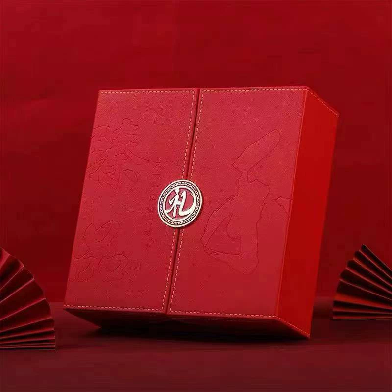 Красная коробка из птичьего гнезда с двойной дверью Zhenpin коробка универсальная подарочная коробка Кордицепс упаковочная коробка подарочная коробка пустая подарочная коробка