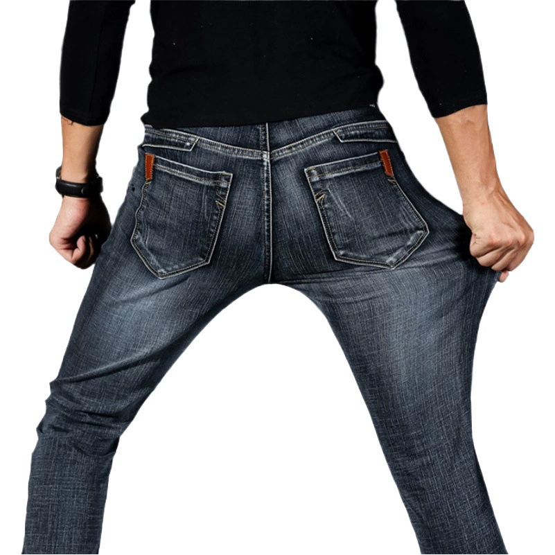 Трансграничные брюки мужские деловые джинсы мужские свободные прямые эластичные мужские брюки Xintang весна и лето тонкий