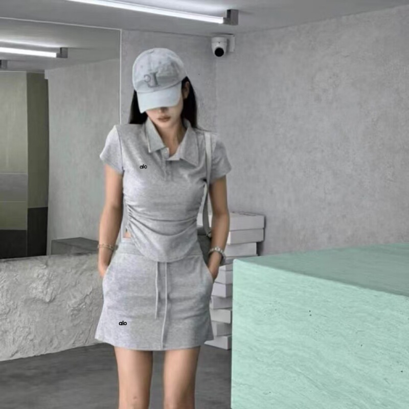 Alo2025 New Embroider Suit Running Sports Light and Breathable Heavy Industry Nanyou Polo Suit Shorts Alo2025 New Embroider Suit Running Sports Light and Breathable Heavy Industry Nanyou Polo Suit Shorts