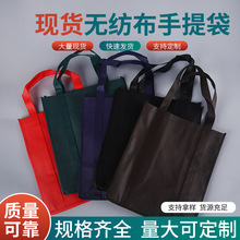 现货无纺布手提袋服装店手提袋广告宣传环保超市购物折叠袋