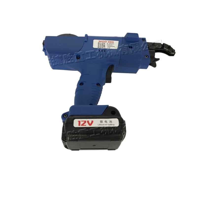 Máquina flejadora de acero de sitio de construcción máquina flejadora de acero de batería de litio de mano máquina flejadora de acero