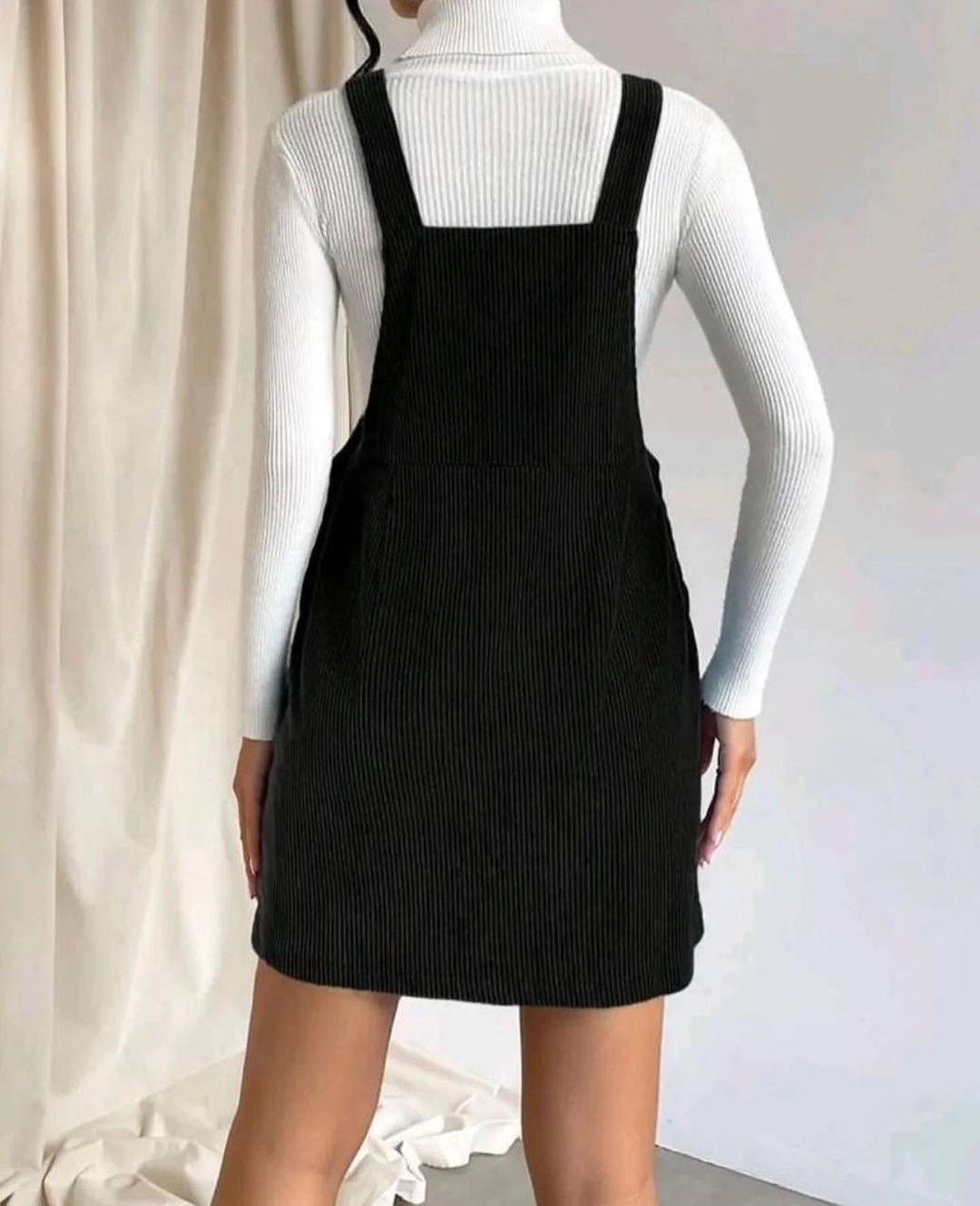 Abito donna in velluto a coste vestito con spalline_voghion.com