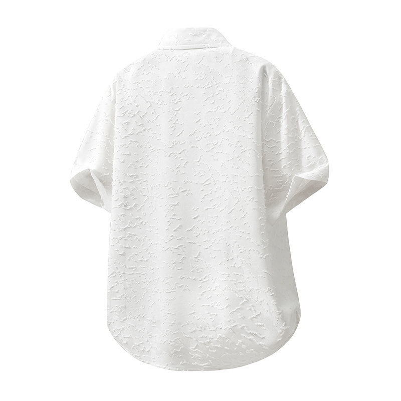 Camicia da spiaggia vintage a maniche corte da uomo stile retrò_voghion.com