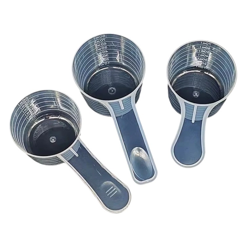 Wholesale Transparent Graduated Plastic Measuring Spoon Liquid Gram 100ml Milk Powder Measuring Cup Measuring Dispensing Spoon Wholesale