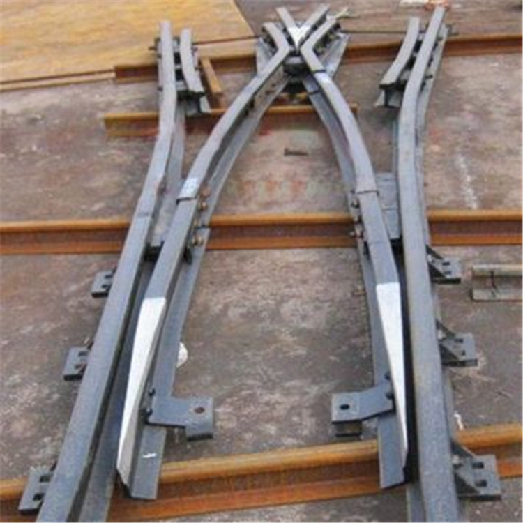 铁路矿用左右开交叉渡线对称系列道岔 无极绳绞车拆卸式运输道岔