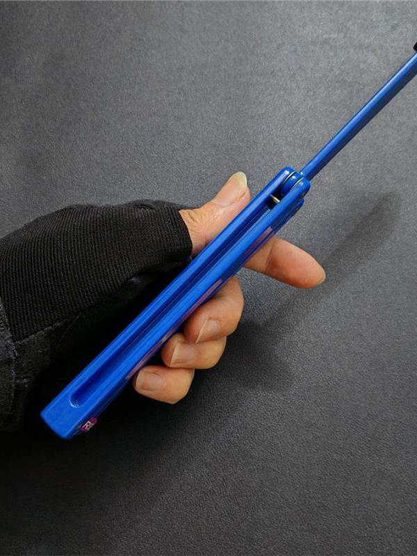 ♔天启乌贼塑料乌贼蝴蝶刀【桔梗balisong】训练甩手花式未开