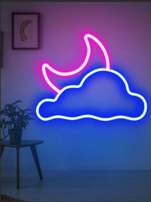 Transfronterizos venta caliente lámpara LED luminosa de neón acrílico lámpara USB patrón de cartel interior lámpara de decoración de fiesta