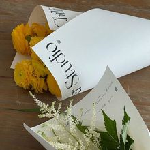 亮膜简约网红英文鲜花花束花纸礼品包装情人节手工diy花店材料