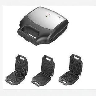 European standard cross-border all-in-one sandwich machine breakfast machine double-sided heating multi-function bread waffle machine