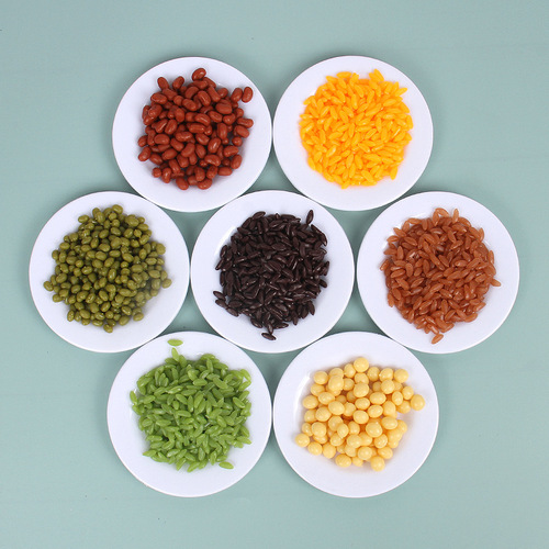 Simulated grains, nuts, dried fruits model, simulated rice, peanuts, wolfberry raisins, crew shooting props