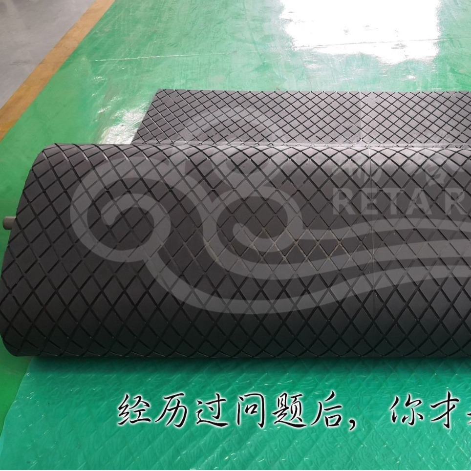 菱形胶板 滚筒包胶胶板防滑耐磨耐高温