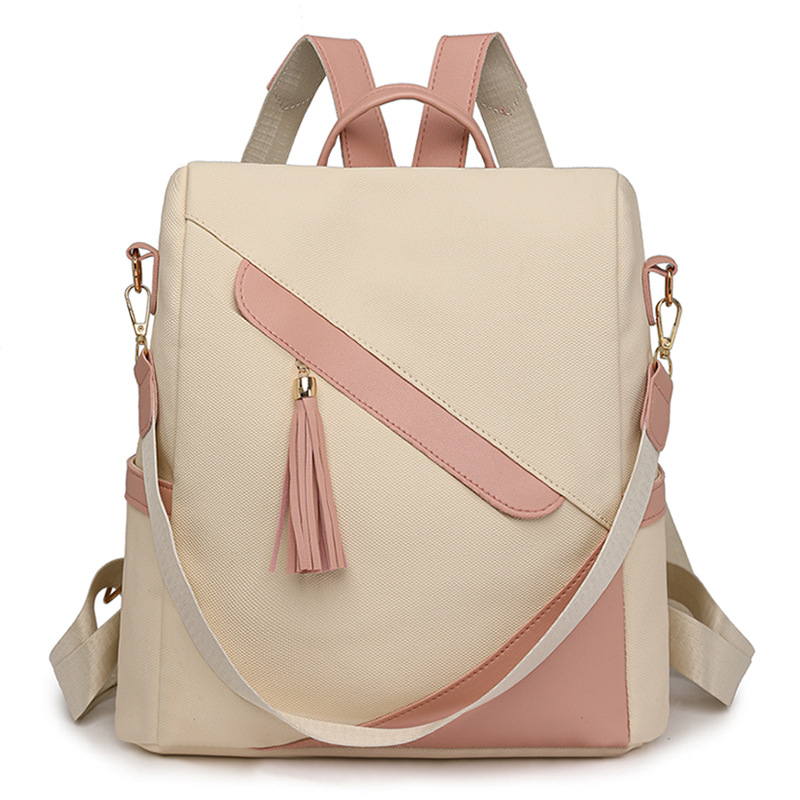 Transfronterizo al por mayor 2025 nueva mochila antirrobo para mujer simple y versátil mochila de viaje de cercanías urbana mochila escolar de moda