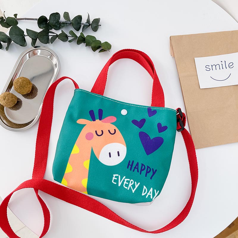 Bolsos para niños al por mayor Bolsos de hombro de moda coreana para niños Bolsos de mensajero para niños de lona de dibujos animados Bolsos de mano