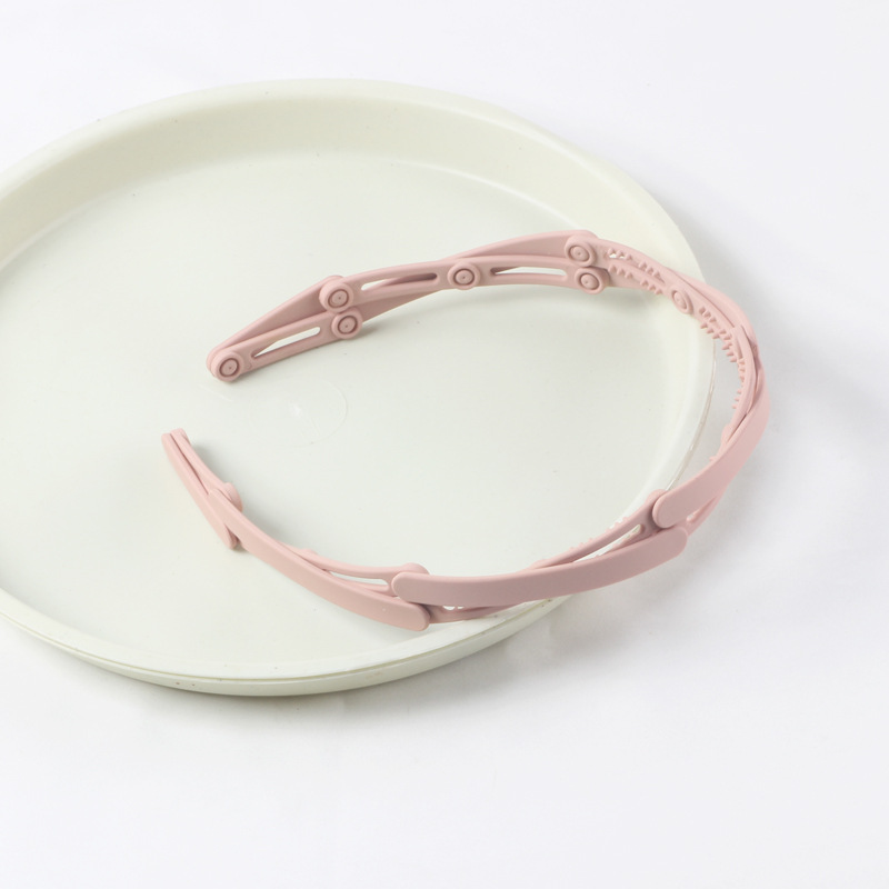 Diadema telescópica plegable, ajustable, antideslizante, accesorio de verano estilo coreano