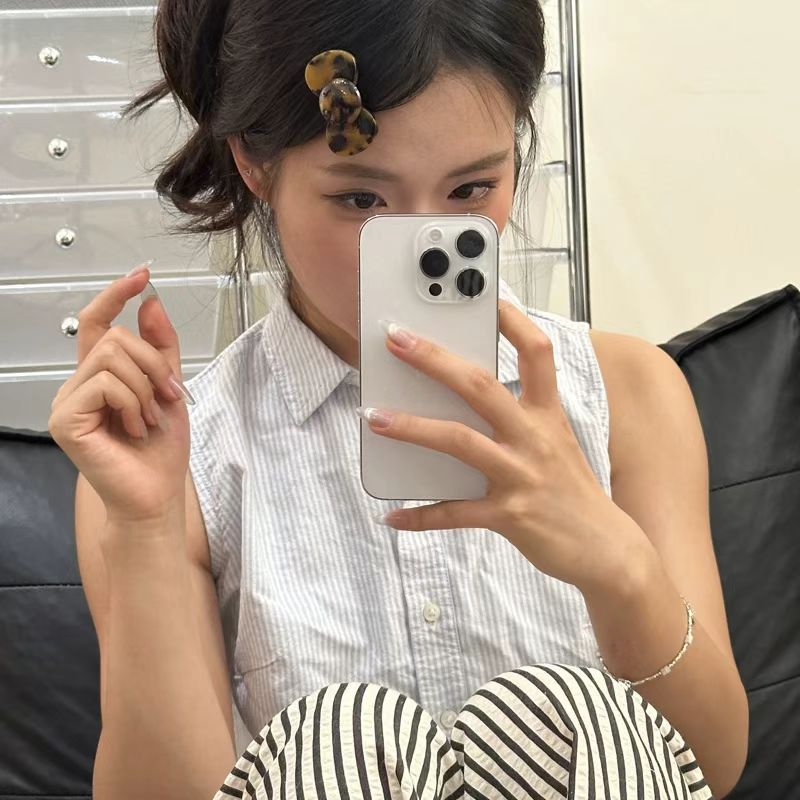 赵露丝直播同款豹纹蝴蝶结发夹女新款醋酸刘海夹可爱夹子发卡发饰|undefined
