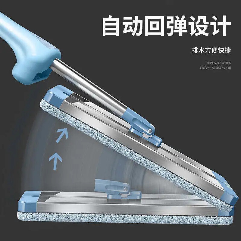 Single-order Cloth-free Hand-washing Lazy Flat Mop Household Wipe Wood Floor Mop Bucket Mop Rotary Mop