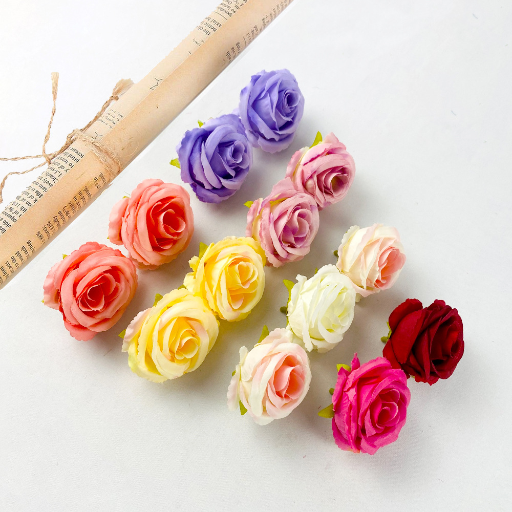 Simulación camellia nueva decoración de estilo chino decoración de boda DIY decoración de cabello flores falsas con regalo de mano 6cm props de disparo de flores