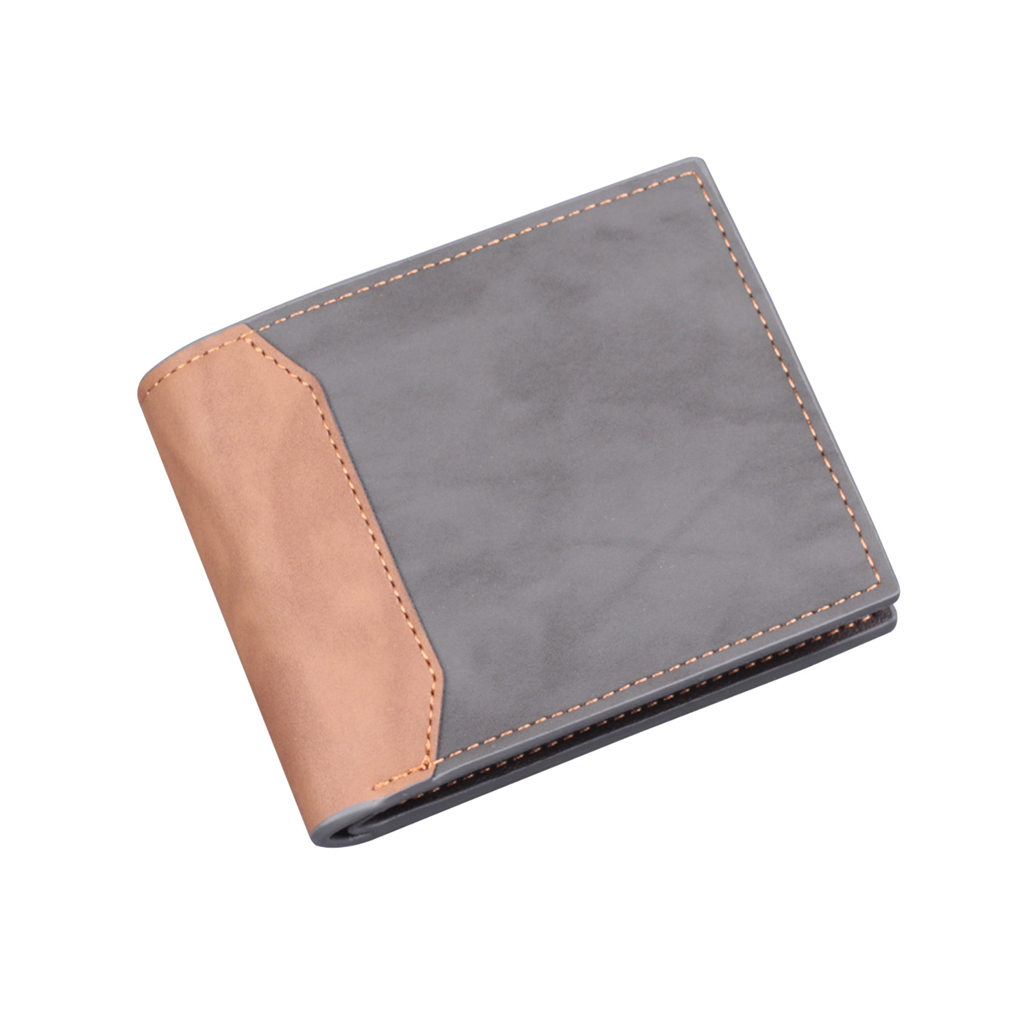 Cartera corta de hombre, cartera de hombre, cartera transfronteriza, cartera de hombre, cartera de cambio de hombre, grabado con láser