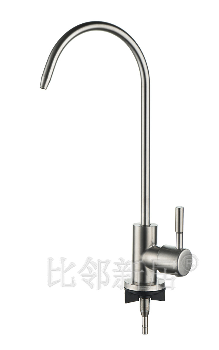 Factory wholesale 304 stainless steel single-cooling kitchen sink, elbow pipe, rotating sink, direct drinking purified water faucet Item Picture