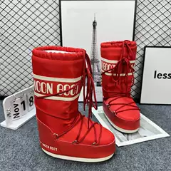 Platform Winter Moon Boots with Inner Lift, Trendy Anti-Slip Warm Snow Boots, Fashionable and Youthful Chunky Boots