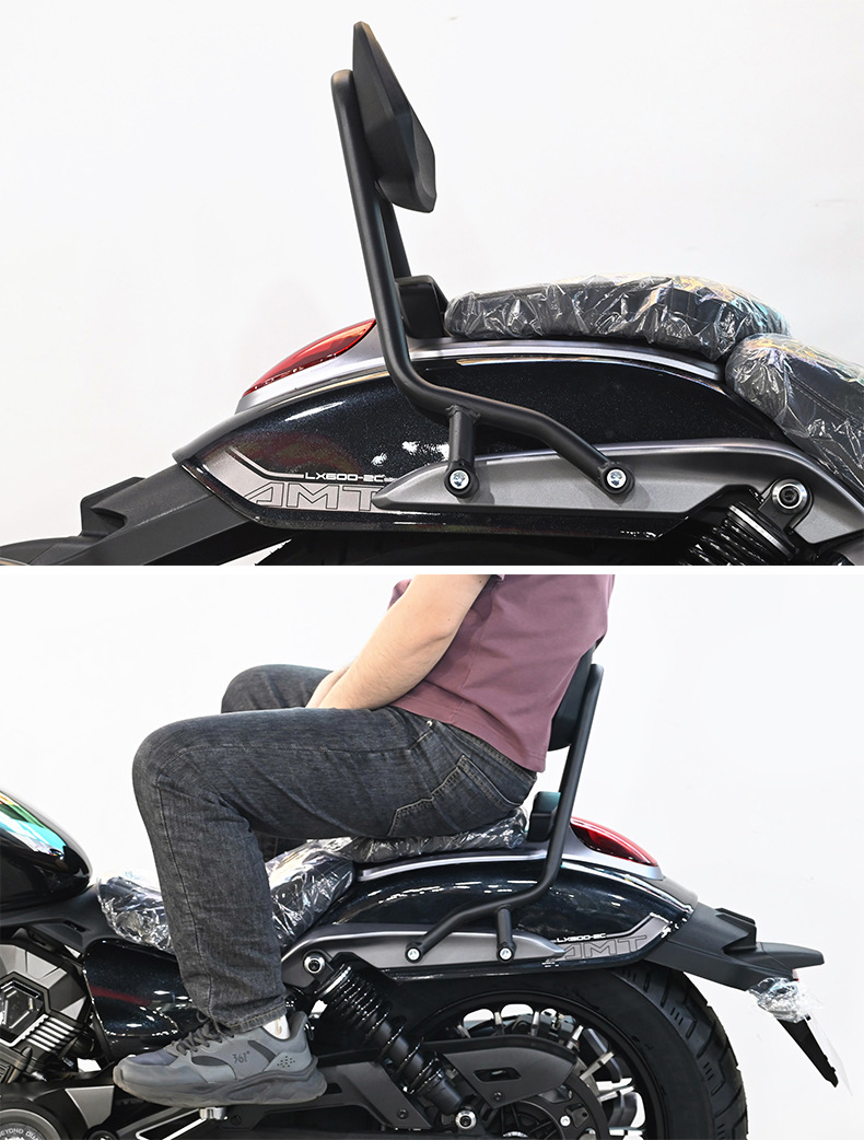 Suitable for Wuji Cu625 Rear Backrest, Retro Reinforced Adjustable Passenger Lumbar Support Seat Cushion, Tail Wing Modification Parts