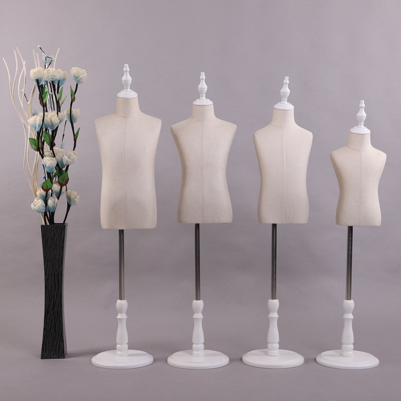 儿童模特白色圆盘底座