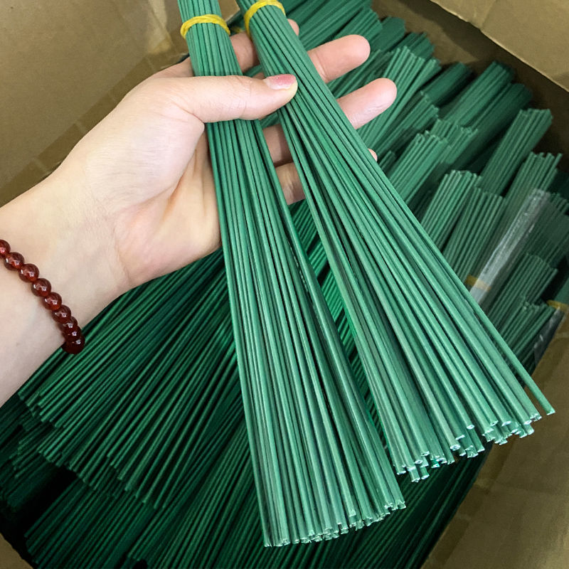 Green Flower Stems, Twisty Sticks, Flower Leaves, Floral Tapes, Rose Plastic Mesh Flowers, Iron Wire, DIY Craft Materials