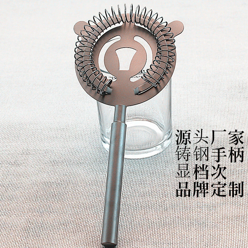 Ручка из литой стали, высококачественный фильтр для льда из нержавеющей стали, сепаратор льда, фильтр для кубиков льда, фильтр для коктейлей