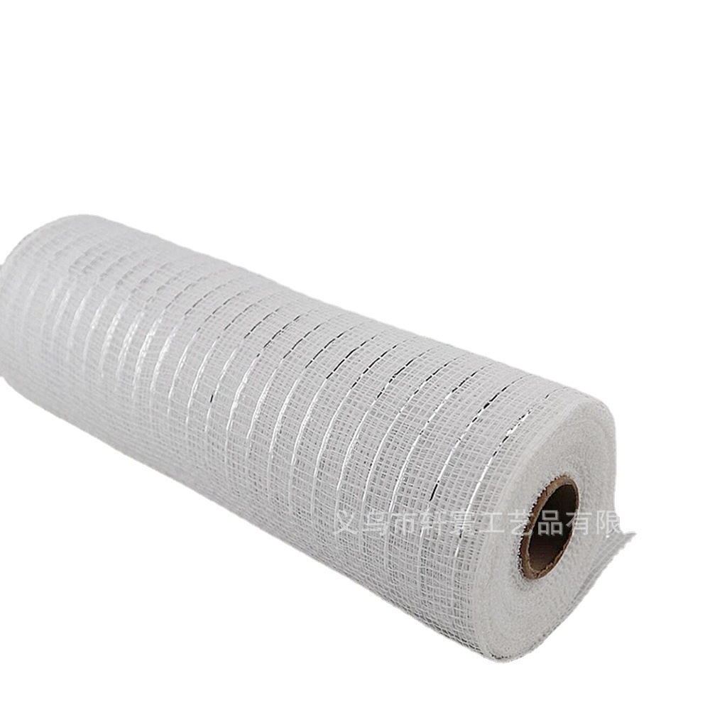 Navidad malla decorativa PP malla de plástico Amazon transfronteriza múltiple oro seda embalaje malla hogar vacaciones cinta