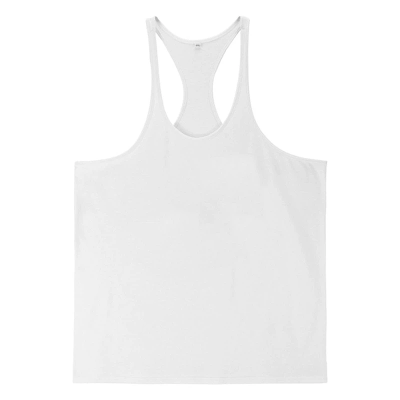 Европейский и американский мужской жилет для фитнеса, летний слинг, однотонный хлопковый впитывающий пот, дышащий спортивный тренировочный жилет