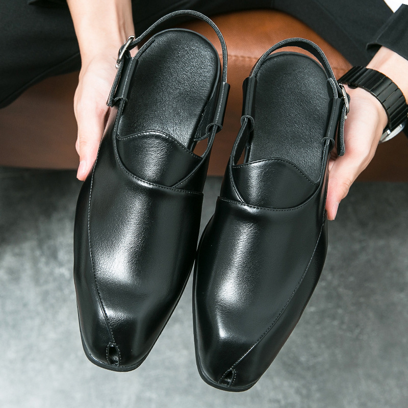 Zapatos de hombre 46 sandalias grandes zapatos de cuero de punta de moda zapatos de negocios moda zapatos de conducción de hombre zapatos casuales