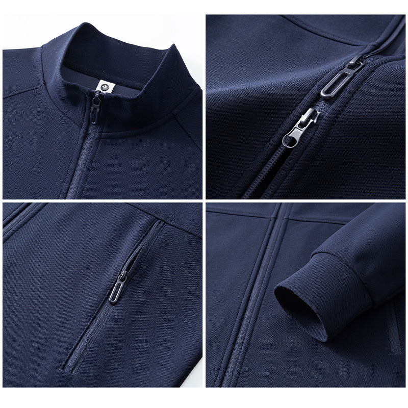 秋冬高端拉链立领卫衣工作服定制印logo企业开衫工装团体工服外套|undefined