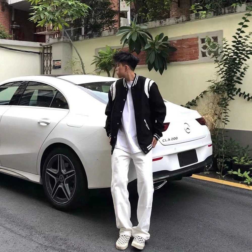 美式复古休闲白色棒球服秋冬季外套男2026新款高级感夹克早秋上衣