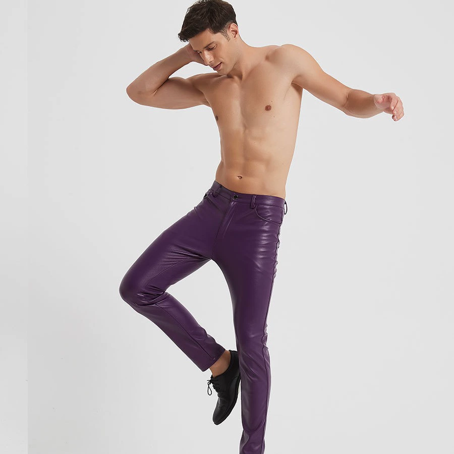 Трансграничные весенне-осенние новые теплые кожаные брюки, мужские мотоциклетные ветрозащитные и водонепроницаемые эластичные велосипедные мужские кожаные брюки большого размера