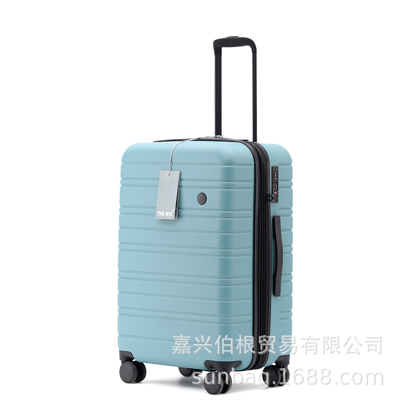 Maleta trolley de comercio exterior de exportación, maleta de tres piezas, maleta de gran capacidad para estudiantes masculinos y femeninos, maleta con capa de expansión