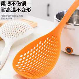 日式家用漏勺耐高温捞面捞饺子厨具长柄防滑饺子滤网加厚大号漏勺