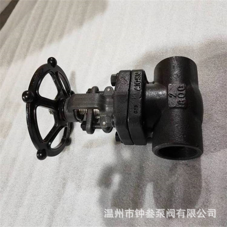 黑皮锻钢丝扣闸阀 Z11H-16C 内螺纹楔式闸阀 手动锻压闸阀 DN32