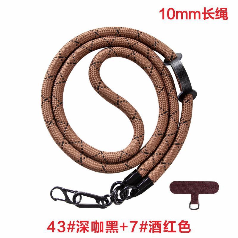 携帯電話のストラップの斜め掛けの10mmの首掛けの太い編みの携帯電話のストラップの多機能の斜め掛けのストラップのポリエステルの携帯電話のストラップ|undefined