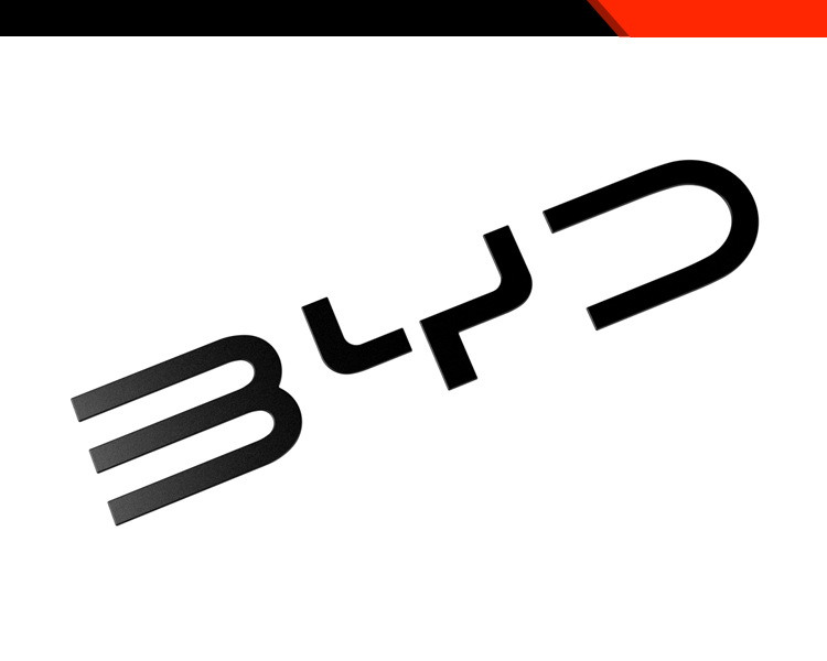 Suitable for Byd Shark 6 Modified Rear Trunk Car Logo Decorative Bright Strip Byd Shark Pickup Car Supplies