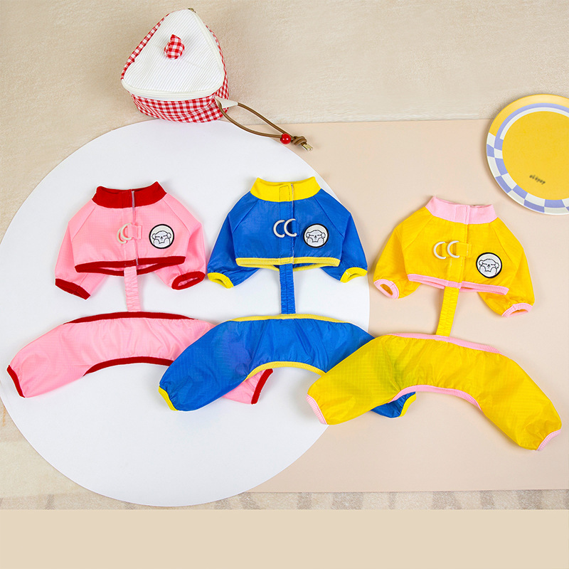 Perros pequeños y medianos, cachorros, dibujos animados lindos, pantalones a prueba de polvo de cuatro patas, mascotas, perros pequeños, piernas impermeables