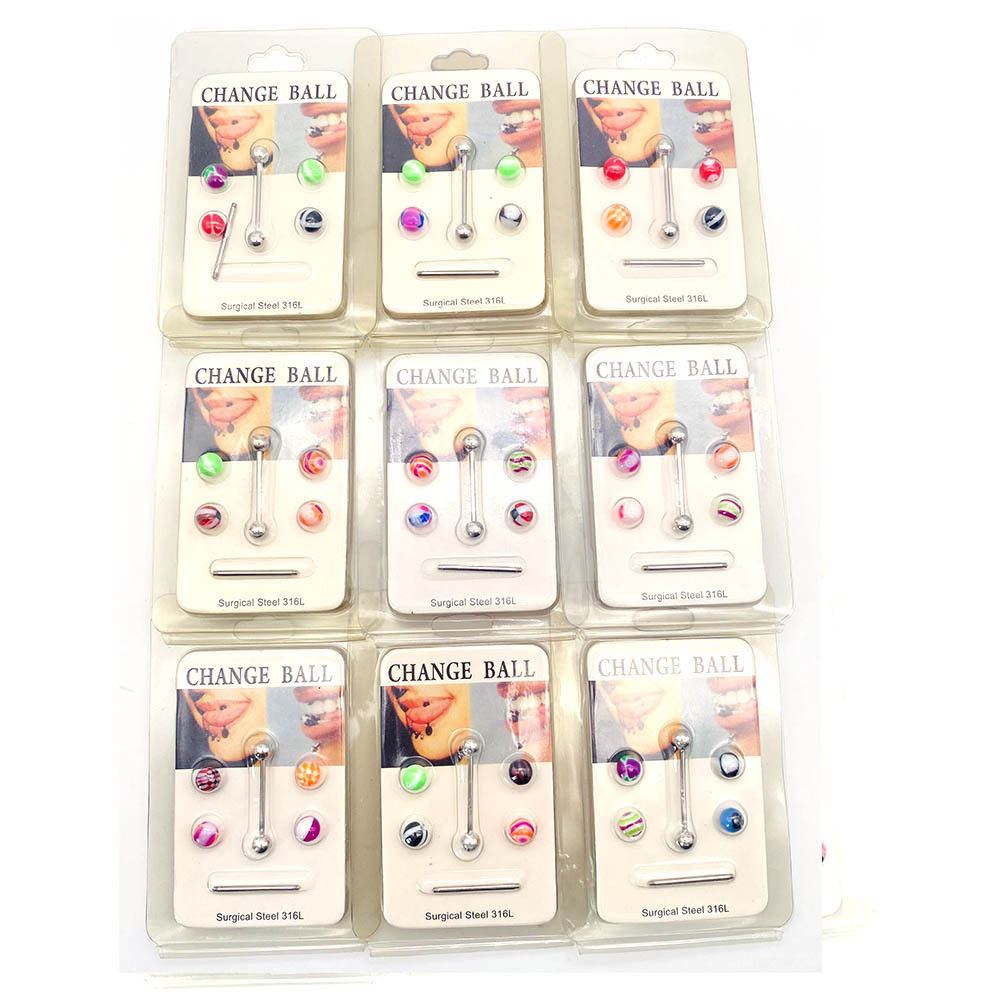 1 Set Lip Rings Simple Style Geometric Stainless Steel Plating Belly Ring Nose Ring Nose Studs display picture 7